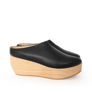 Sydney Brown vegan leather mules